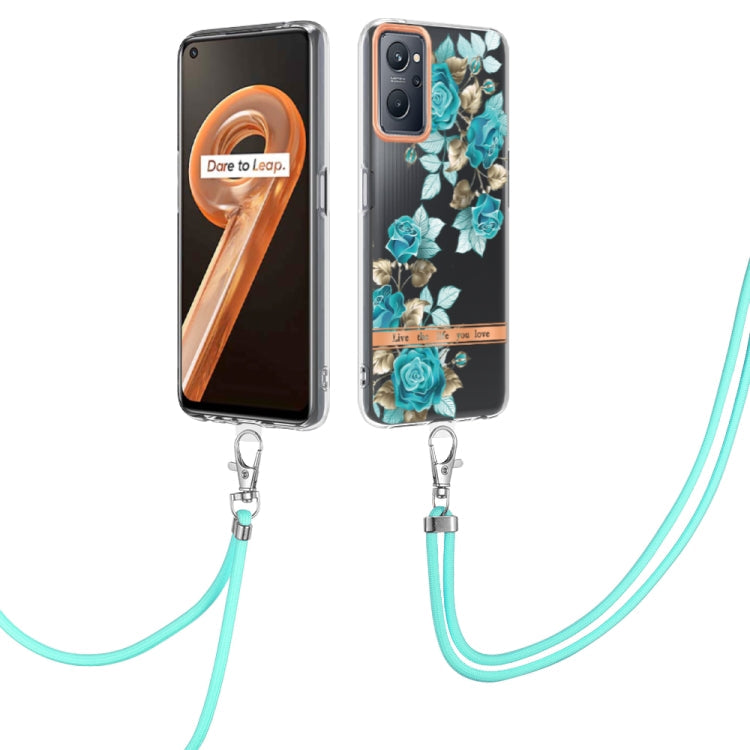 Flowers Series TPU Phone Case with Lanyard, For OnePlus N20 5G, For OPPO Realme 9 Pro+ 5G, For OPPO Realme 9 Pro 5G, For OPPO Realme 9i/A36/A96 4G