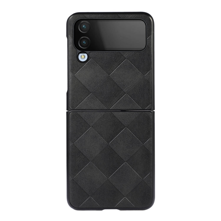 Weave Plaid PU Phone Case, For Samsung Galaxy Z Flip4