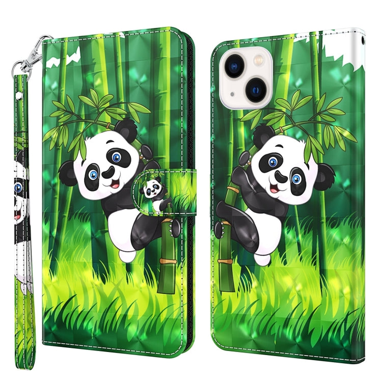 3D Painting Pattern Flip Leather Phone Case, For iPhone 14, For iPhone 14 Plus