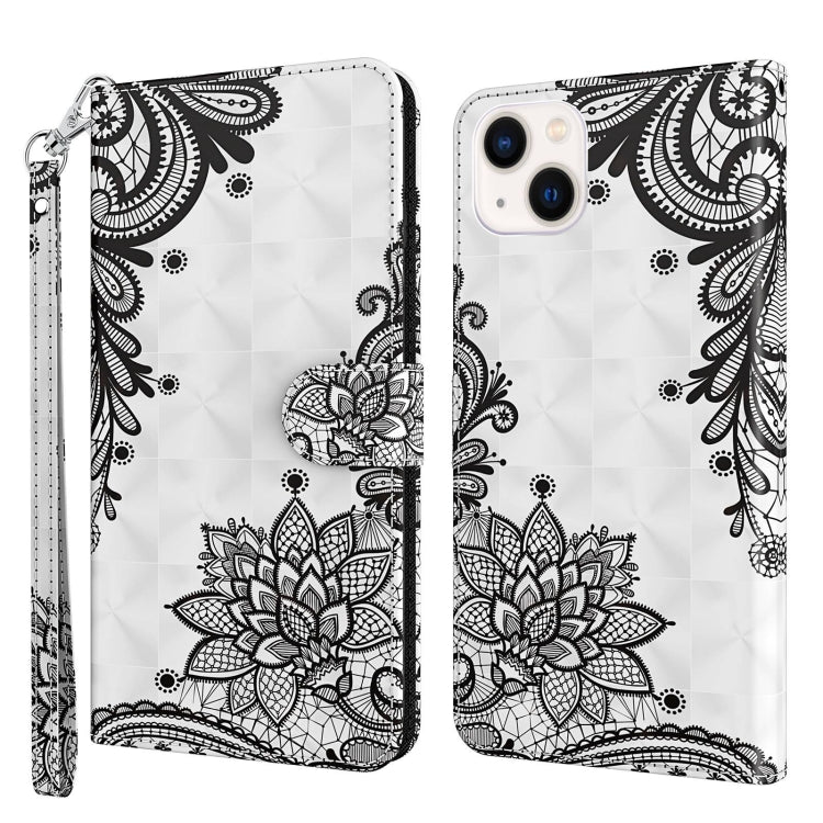 3D Painting Pattern Flip Leather Phone Case, For iPhone 14, For iPhone 14 Plus
