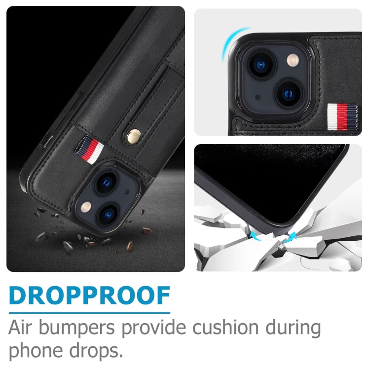 Wristband Kickstand Wallet Leather Phone Case, For iPhone 13 mini, For iPhone 13, For iPhone 13 Pro, For iPhone 13 Pro Max