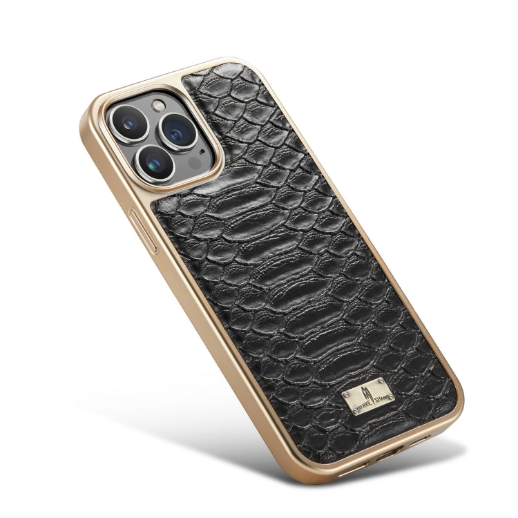 Python Texture Electroplating PU Phone Case, For iPhone 11 Pro Max