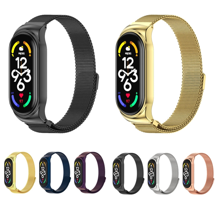 MIJOBS CS Milan Magnetic Stainless Steel Watch Band, For Xiaomi Mi Band 7 / 7 NFC