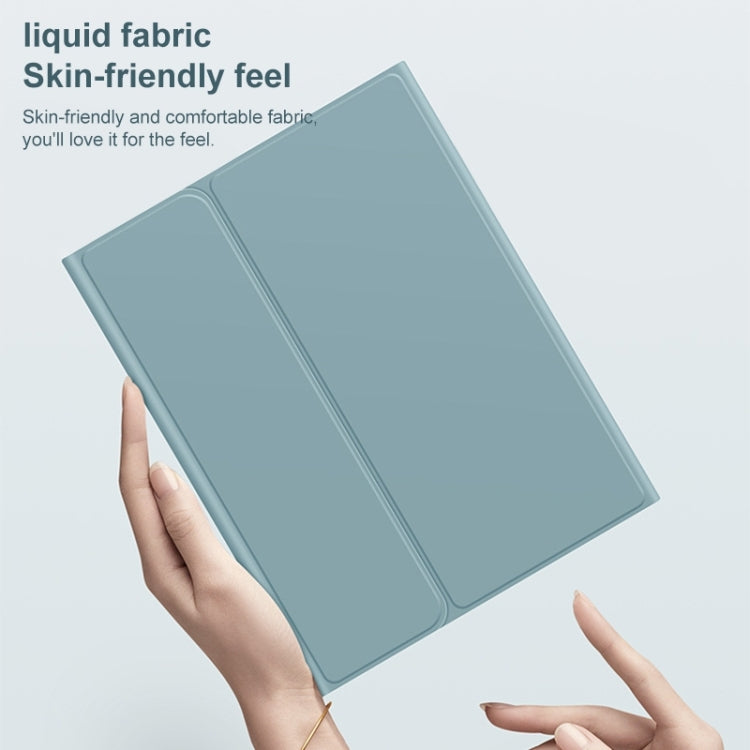 Round Cap Bluetooth Keyboard Leather Case with Pen Slot & Touchpad, For Samsung Galaxy Tab S7, For Samsung Galaxy Tab A7 10.4 2020