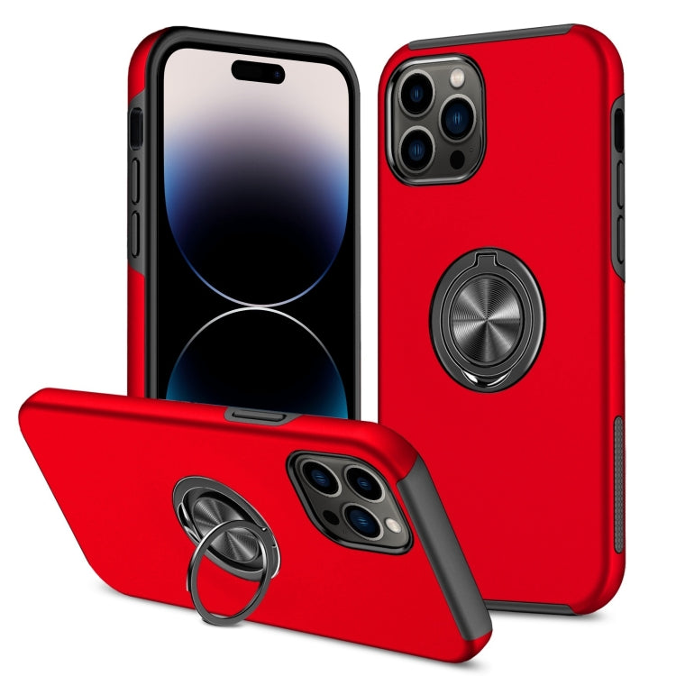 Magnetic Ring Kickstand Shockproof Phone Case, For iPhone 14 Pro Max