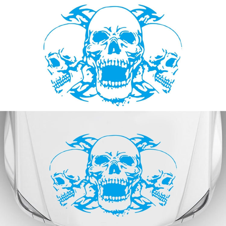 D-923 Three Skulls Pattern Car Modified Decorative Sticker, D-923