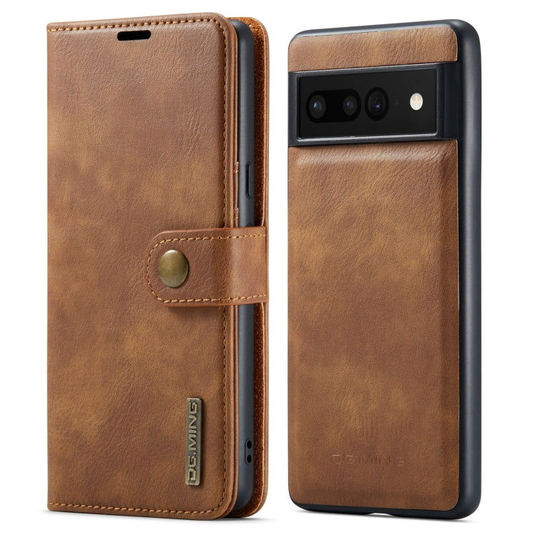 DG.MING Crazy Horse Texture Detachable Magnetic Leather Phone Case, For Google Pixel 6A, For Google Pixel 7, For Google Pixel 7 Pro, For OnePlus 10 Pro