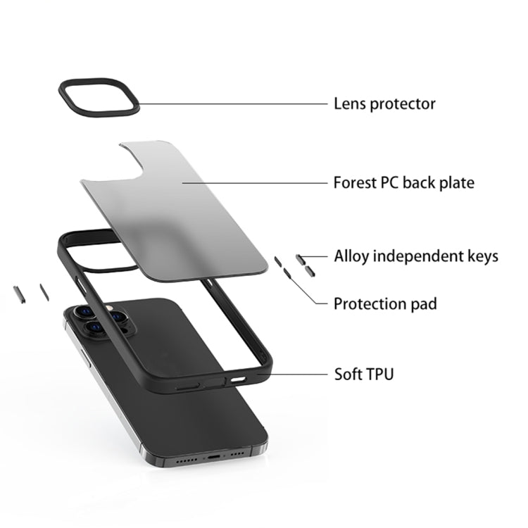 Frosted Back Shockproof Phone Case, For iPhone 14 Pro Max