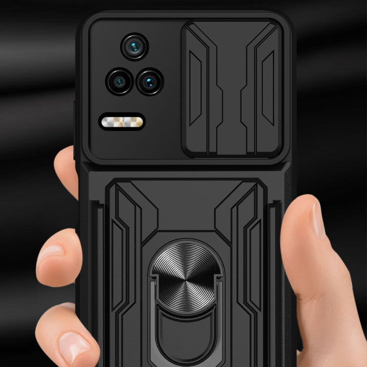 Sliding Camshield Card Phone Case, For Xiaomi Poco F4/Redmi K40S