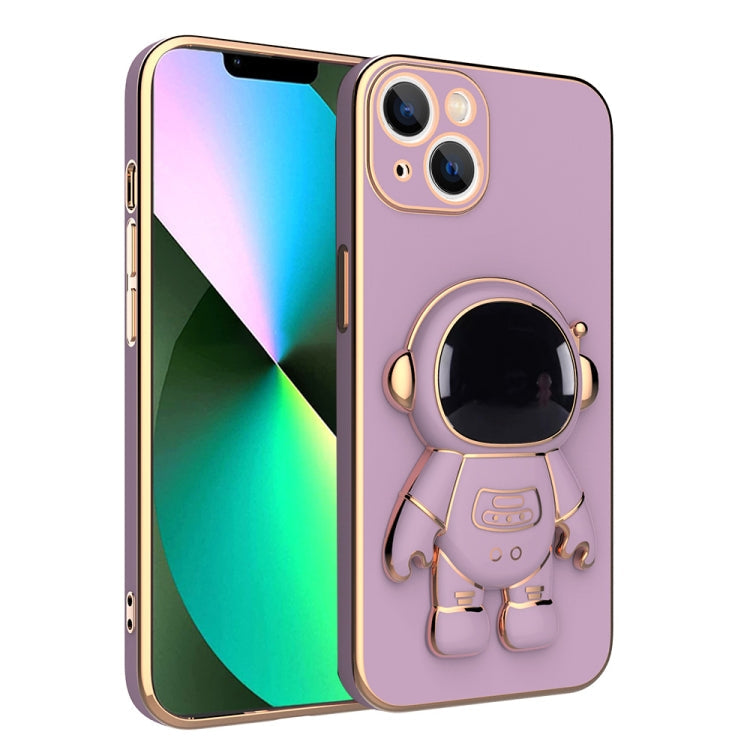 Plating Astronaut Holder Phone Case, For iPhone 13, For iPhone 13 mini
