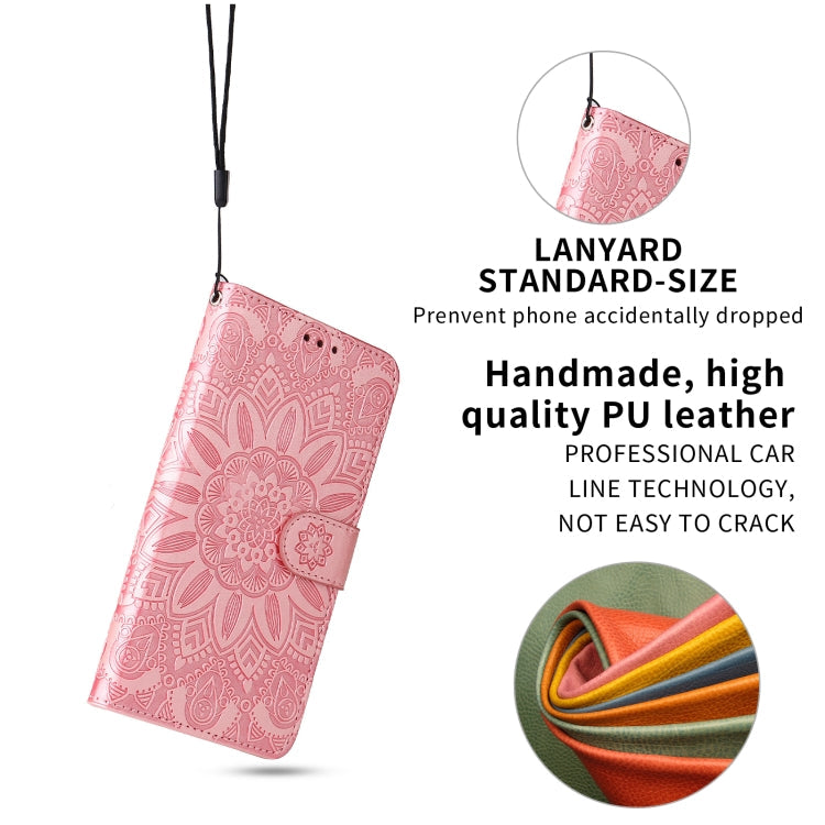Embossed Sunflower Leather Phone Case, For Infinix Smart 5
