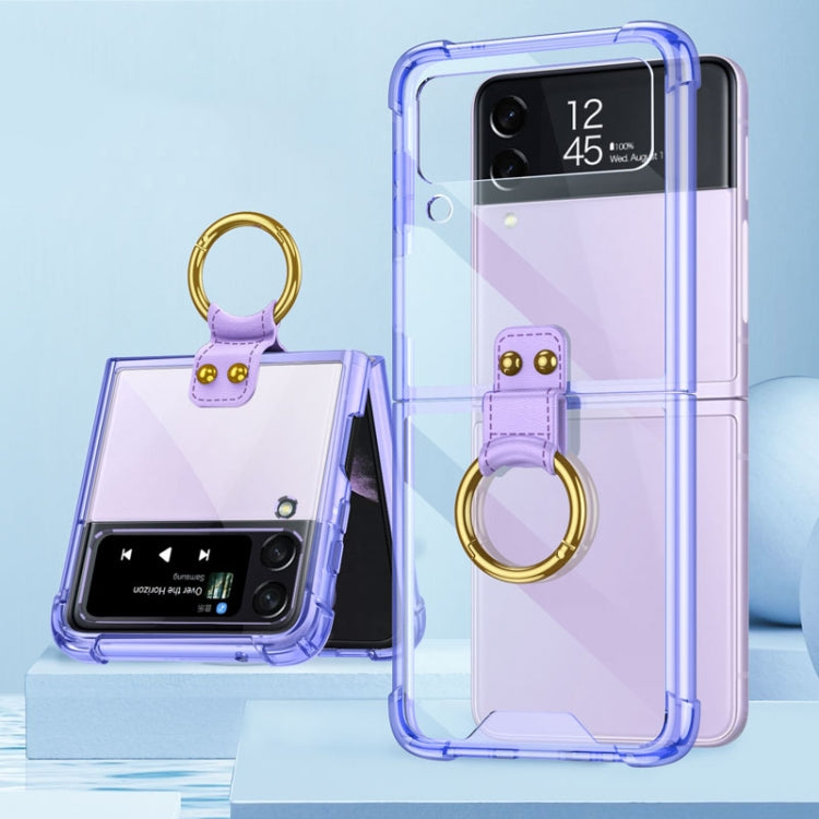 GKK Airbag Protective Phone Case with Ring, For Samsung Galaxy Z Flip4