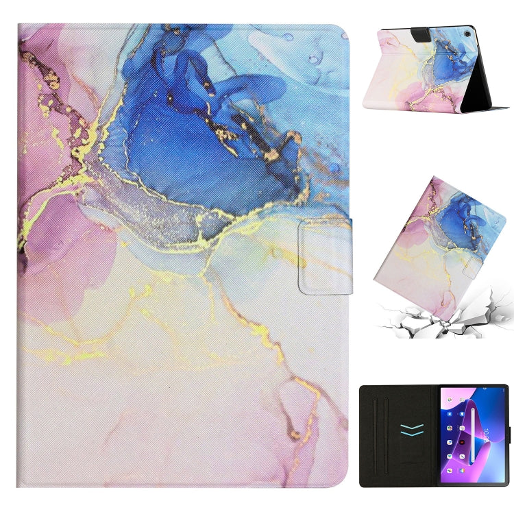 Marble Pattern Smart Leather Tablet Case, For Lenovo M10 Plus, For Lenovo Tab P11
