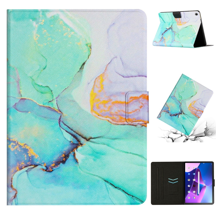 Marble Pattern Smart Leather Tablet Case, For Lenovo M10 Plus, For Lenovo Tab P11