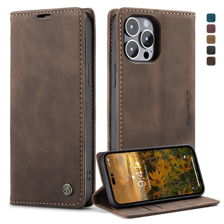CaseMe-013 Multifunctional Retro Frosted Leather Phone Case, For iPhone 14, For iPhone 14 Plus, For iPhone 14 Pro, For iPhone 14 Pro Max