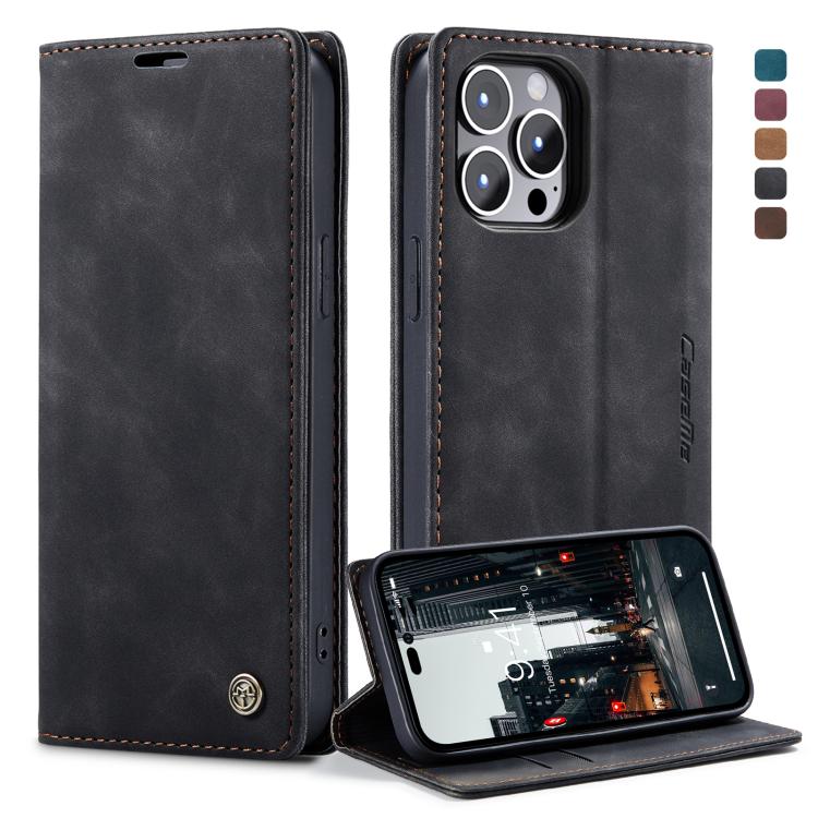 CaseMe-013 Multifunctional Retro Frosted Leather Phone Case, For iPhone 14, For iPhone 14 Plus, For iPhone 14 Pro, For iPhone 14 Pro Max