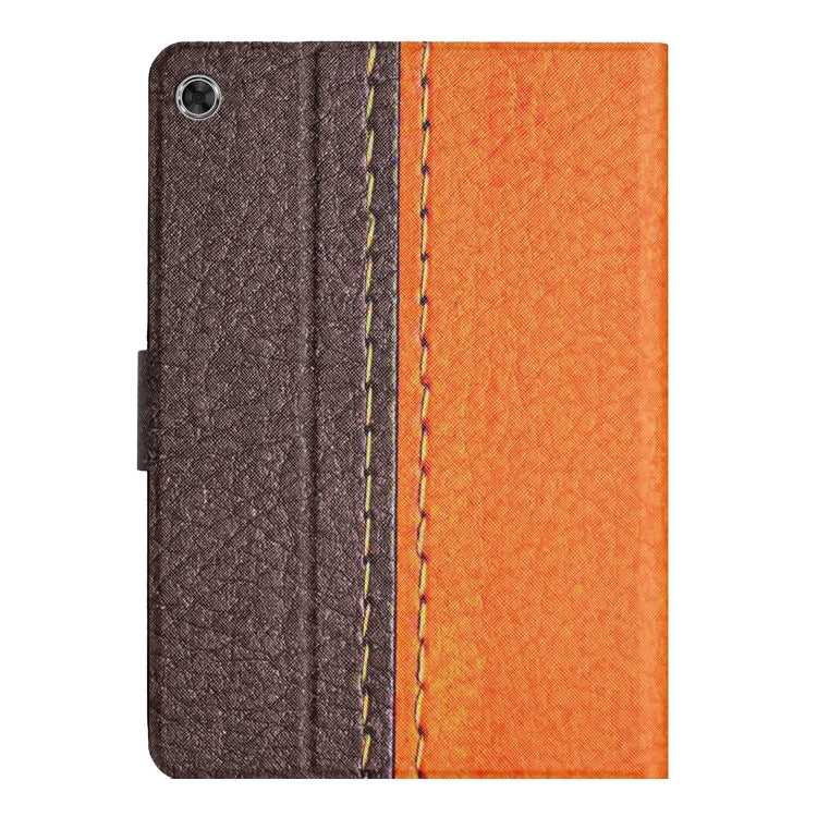 Stitching Solid Color Smart Leather Tablet Case, For Lenovo Tab M10 Plus, For Lenovo Tab P11