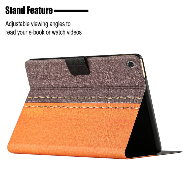 Stitching Solid Color Smart Leather Tablet Case, For Lenovo Tab M10 Plus, For Lenovo Tab P11