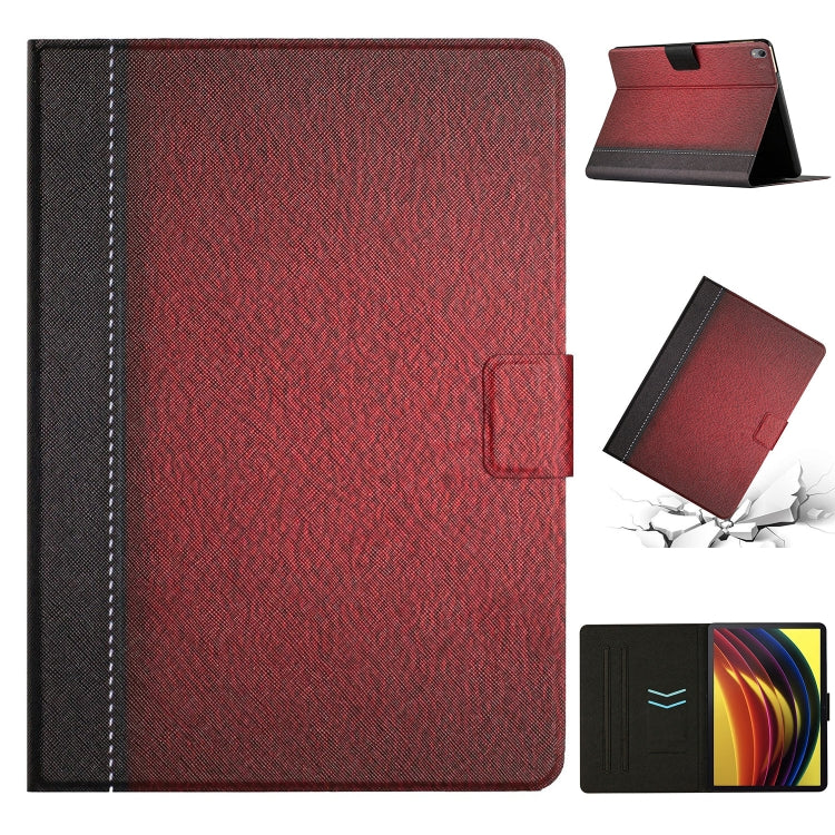 Stitching Solid Color Smart Leather Tablet Case, For Lenovo Tab M10 Plus, For Lenovo Tab P11