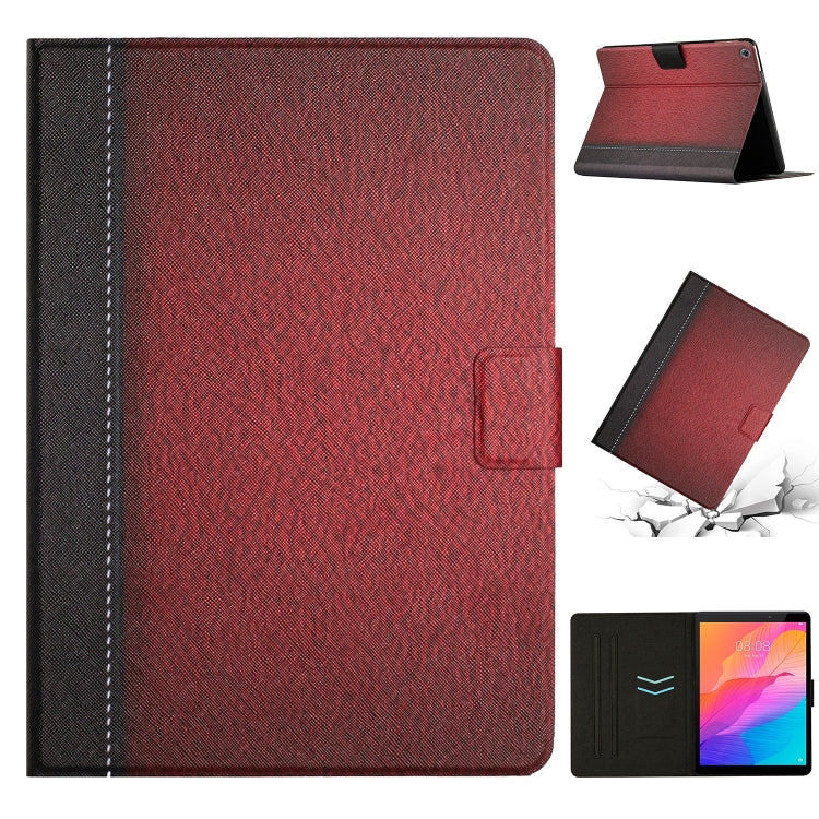 Stitching Solid Color Leather Tablet Case, For Huawei MatePad T8, For Huawei MatePad T10s