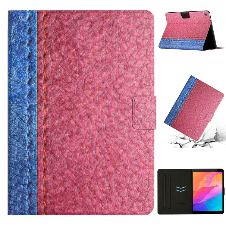 Stitching Solid Color Leather Tablet Case, For Huawei MatePad T8, For Huawei MatePad T10s