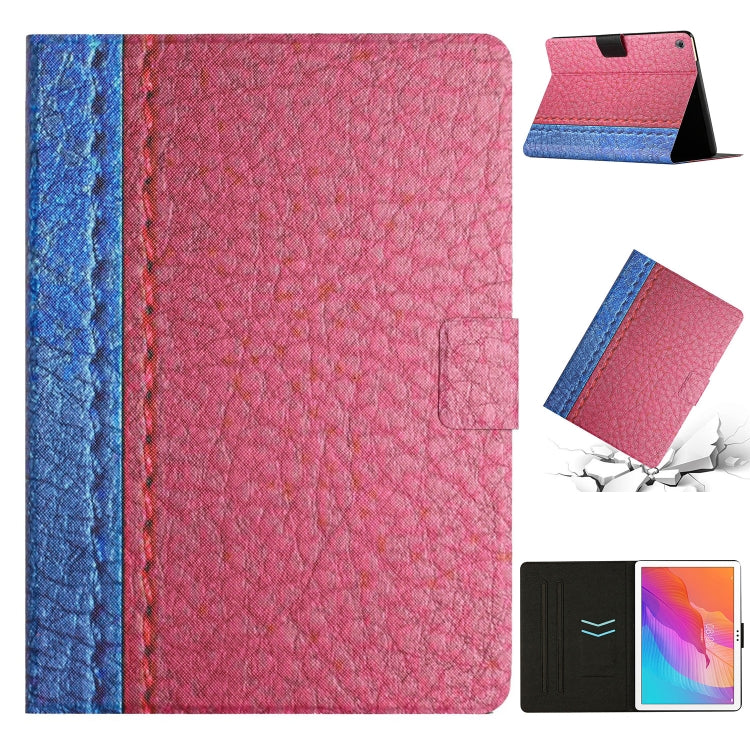 Stitching Solid Color Leather Tablet Case, For Huawei MatePad T8, For Huawei MatePad T10s