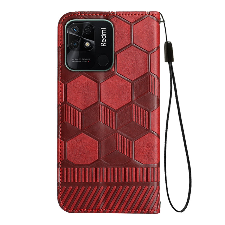 Football Texture Magnetic Leather Flip Phone Case, For Samsung Galaxy A03 164mm, For Samsung Galaxy A03s 164mm India, For Samsung Galaxy A03s 165.8mm US Version, For Samsung Galaxy A03s 166.5mm EU Version