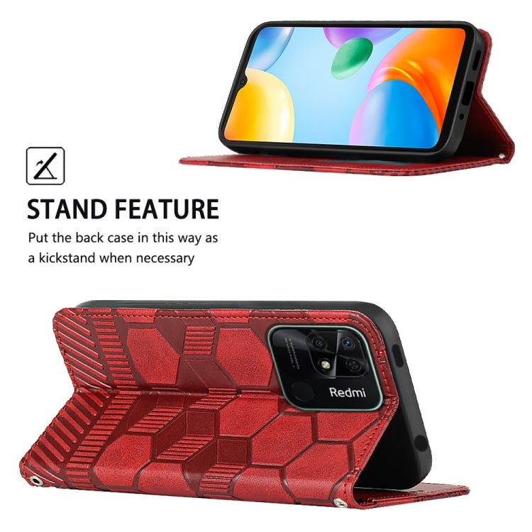 Football Texture Magnetic Leather Flip Phone Case, For Samsung Galaxy A03 164mm, For Samsung Galaxy A03s 164mm India, For Samsung Galaxy A03s 165.8mm US Version, For Samsung Galaxy A03s 166.5mm EU Version