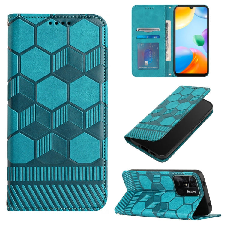 Football Texture Magnetic Leather Flip Phone Case, For Samsung Galaxy A03 164mm, For Samsung Galaxy A03s 164mm India, For Samsung Galaxy A03s 165.8mm US Version, For Samsung Galaxy A03s 166.5mm EU Version