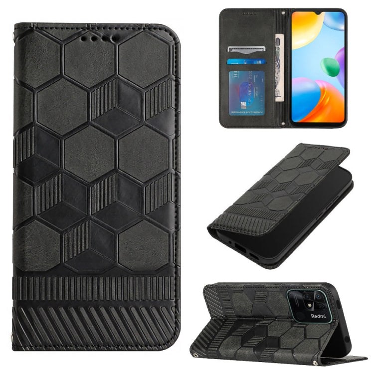 Football Texture Magnetic Leather Flip Phone Case, For Samsung Galaxy A03 164mm, For Samsung Galaxy A03s 164mm India, For Samsung Galaxy A03s 165.8mm US Version, For Samsung Galaxy A03s 166.5mm EU Version