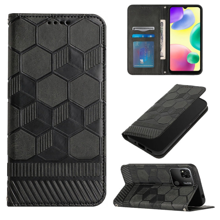 Football Texture Magnetic Leather Flip Phone Case, For Samsung Galaxy A03 164mm, For Samsung Galaxy A03s 164mm India, For Samsung Galaxy A03s 165.8mm US Version, For Samsung Galaxy A03s 166.5mm EU Version