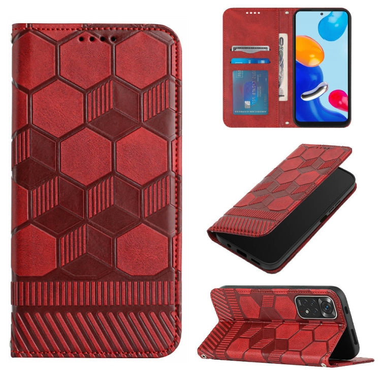Football Texture Magnetic Leather Flip Phone Case, For Samsung Galaxy A03 164mm, For Samsung Galaxy A03s 164mm India, For Samsung Galaxy A03s 165.8mm US Version, For Samsung Galaxy A03s 166.5mm EU Version