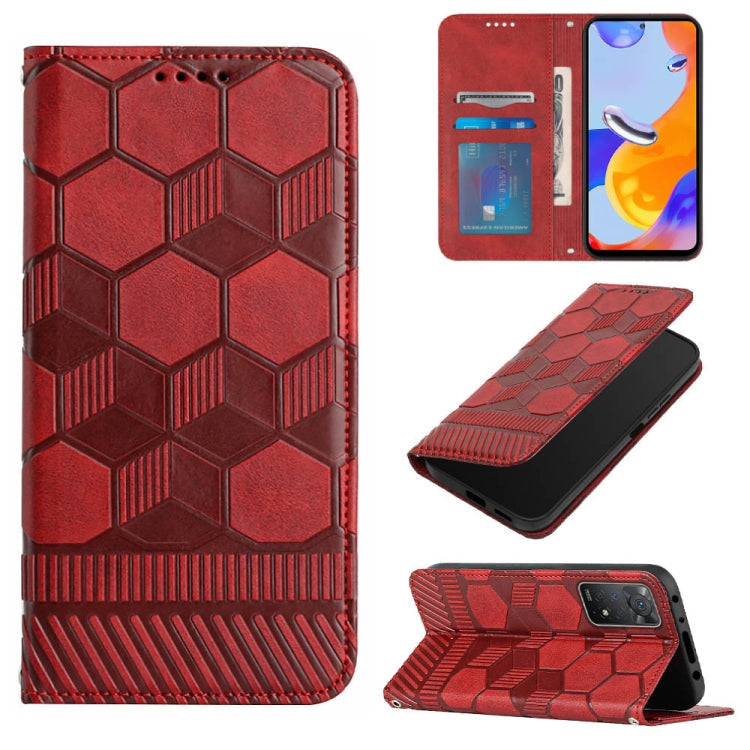 Football Texture Magnetic Leather Flip Phone Case, For Samsung Galaxy A03 164mm, For Samsung Galaxy A03s 164mm India, For Samsung Galaxy A03s 165.8mm US Version, For Samsung Galaxy A03s 166.5mm EU Version