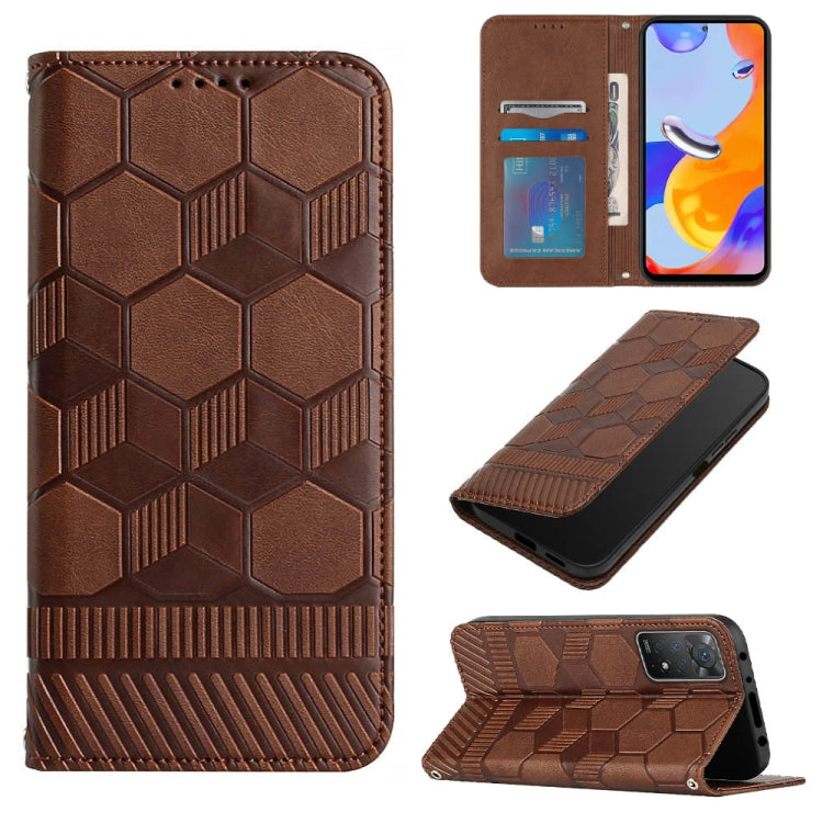 Football Texture Magnetic Leather Flip Phone Case, For Samsung Galaxy A03 164mm, For Samsung Galaxy A03s 164mm India, For Samsung Galaxy A03s 165.8mm US Version, For Samsung Galaxy A03s 166.5mm EU Version