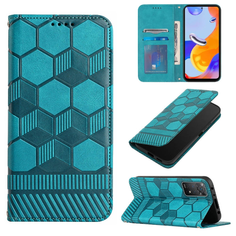 Football Texture Magnetic Leather Flip Phone Case, For Samsung Galaxy A03 164mm, For Samsung Galaxy A03s 164mm India, For Samsung Galaxy A03s 165.8mm US Version, For Samsung Galaxy A03s 166.5mm EU Version