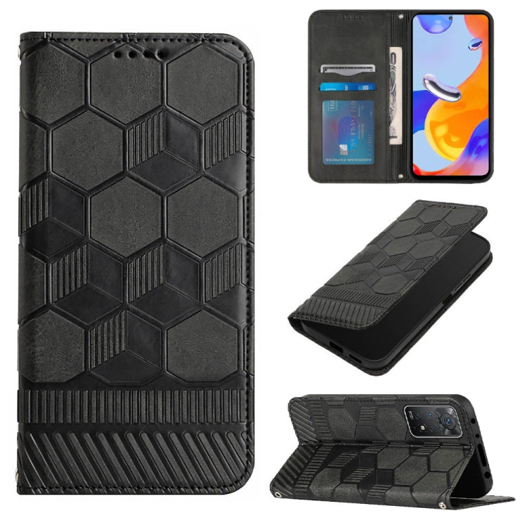 Football Texture Magnetic Leather Flip Phone Case, For Xiaomi Redmi 10C / 10 India, For Xiaomi Redmi 10A, For Xiaomi Redmi Note 11 Global 2022 / Note 11S 4G, For Xiaomi Redmi Note 11 Pro 5G / 4G Global 2022 / Note 11 Pro+ India
