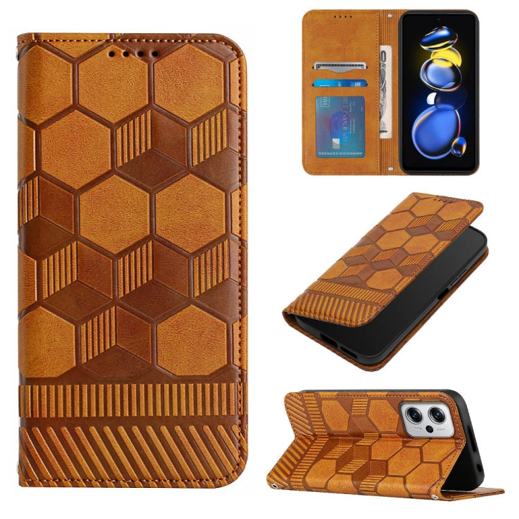Football Texture Magnetic Leather Flip Phone Case, For Samsung Galaxy A12 5G / M12 / F12, For Samsung Galaxy A13 5G, For Samsung Galaxy A23 5G, For Samsung Galaxy A33 5G