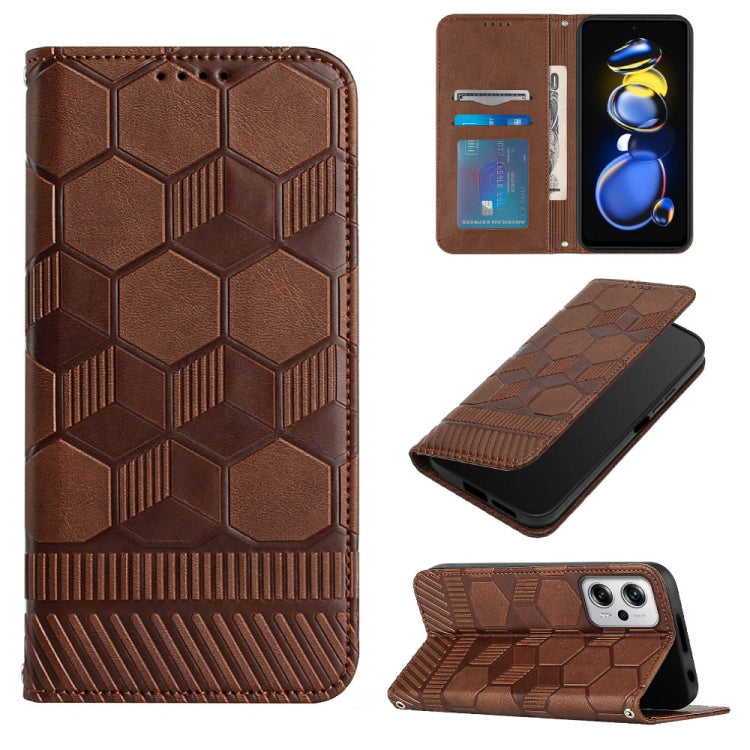 Football Texture Magnetic Leather Flip Phone Case, For Samsung Galaxy A12 5G / M12 / F12, For Samsung Galaxy A13 5G, For Samsung Galaxy A23 5G, For Samsung Galaxy A33 5G