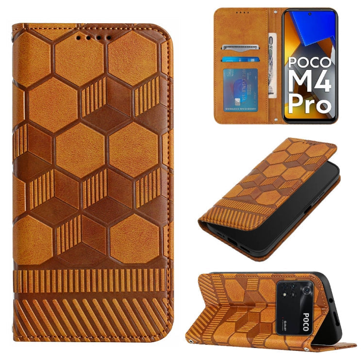 Football Texture Magnetic Leather Flip Phone Case, For Samsung Galaxy A12 5G / M12 / F12, For Samsung Galaxy A13 5G, For Samsung Galaxy A23 5G, For Samsung Galaxy A33 5G