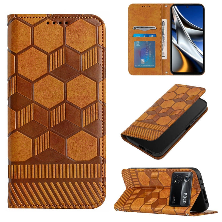 Football Texture Magnetic Leather Flip Phone Case, For Samsung Galaxy A12 5G / M12 / F12, For Samsung Galaxy A13 5G, For Samsung Galaxy A23 5G, For Samsung Galaxy A33 5G