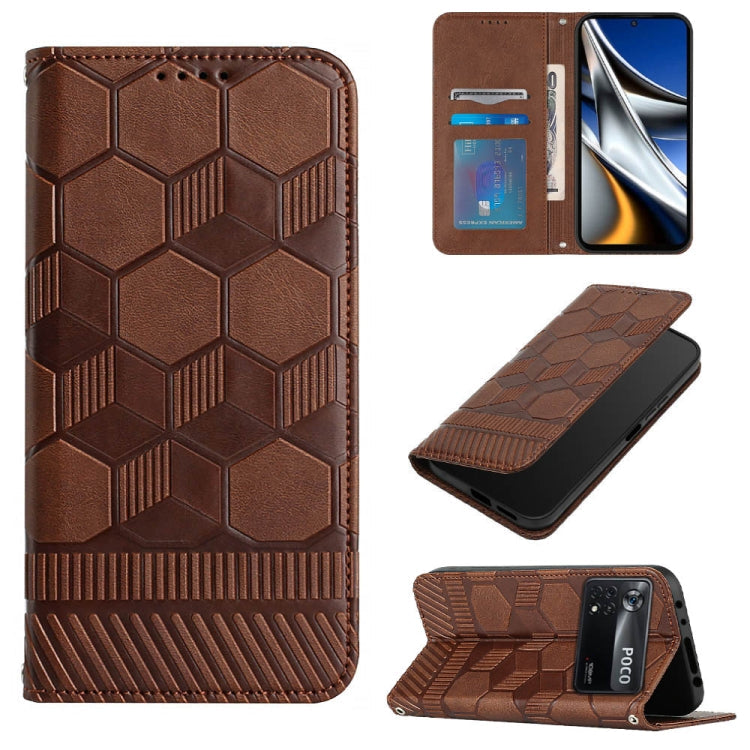 Football Texture Magnetic Leather Flip Phone Case, For Samsung Galaxy A12 5G / M12 / F12, For Samsung Galaxy A13 5G, For Samsung Galaxy A23 5G, For Samsung Galaxy A33 5G