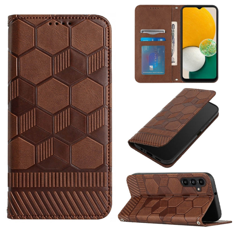 Football Texture Magnetic Leather Flip Phone Case, For Samsung Galaxy S21+ 5G, For Samsung Galaxy S21 Ultra 5G, For Samsung Galaxy S21 FE, For Samsung Galaxy S22 5G