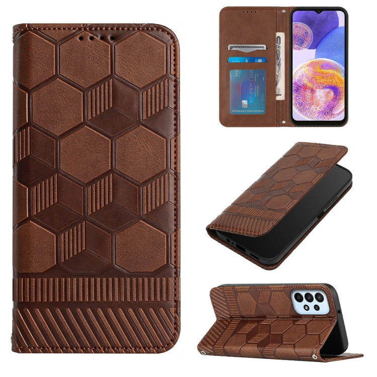 Football Texture Magnetic Leather Flip Phone Case, For Samsung Galaxy S21+ 5G, For Samsung Galaxy S21 Ultra 5G, For Samsung Galaxy S21 FE, For Samsung Galaxy S22 5G