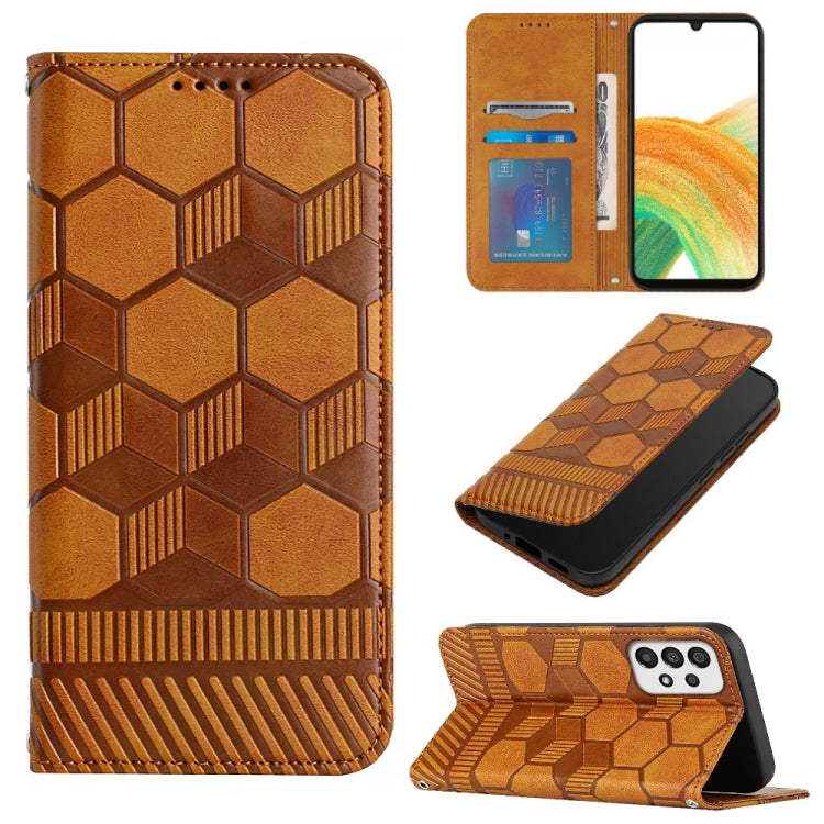 Football Texture Magnetic Leather Flip Phone Case, For Samsung Galaxy S21+ 5G, For Samsung Galaxy S21 Ultra 5G, For Samsung Galaxy S21 FE, For Samsung Galaxy S22 5G