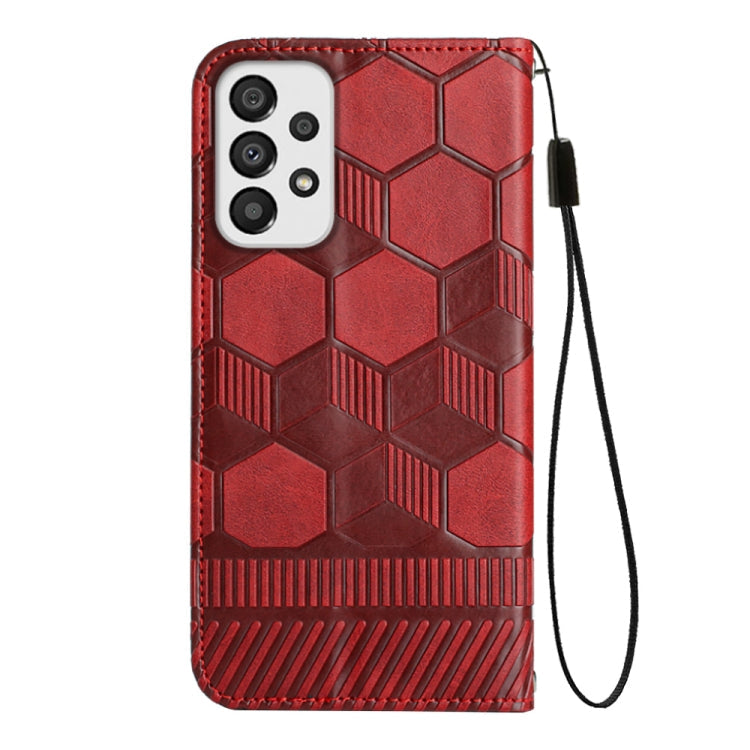 Football Texture Magnetic Leather Flip Phone Case, For Samsung Galaxy S22+ 5G, For Samsung Galaxy S22 Ultra 5G, For Samsung Galaxy A03 166mm, For Samsung Galaxy A13 4G