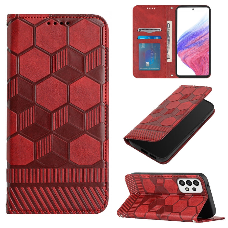 Football Texture Magnetic Leather Flip Phone Case, For Samsung Galaxy S22+ 5G, For Samsung Galaxy S22 Ultra 5G, For Samsung Galaxy A03 166mm, For Samsung Galaxy A13 4G