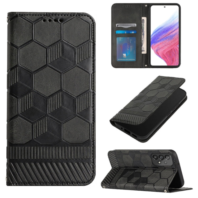 Football Texture Magnetic Leather Flip Phone Case, For Samsung Galaxy S22+ 5G, For Samsung Galaxy S22 Ultra 5G, For Samsung Galaxy A03 166mm, For Samsung Galaxy A13 4G