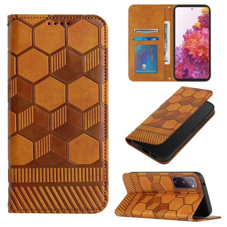 Football Texture Magnetic Leather Flip Phone Case, For Samsung Galaxy S22+ 5G, For Samsung Galaxy S22 Ultra 5G, For Samsung Galaxy A03 166mm, For Samsung Galaxy A13 4G
