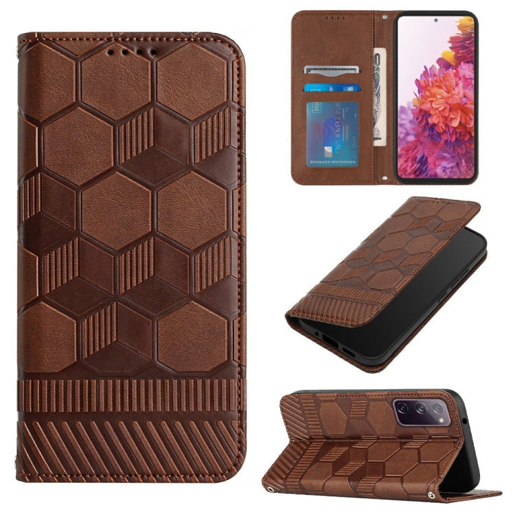 Football Texture Magnetic Leather Flip Phone Case, For Samsung Galaxy S22+ 5G, For Samsung Galaxy S22 Ultra 5G, For Samsung Galaxy A03 166mm, For Samsung Galaxy A13 4G