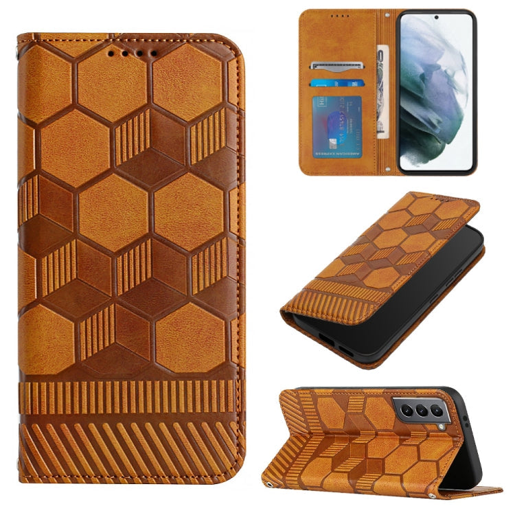 Football Texture Magnetic Leather Flip Phone Case, For Samsung Galaxy S22+ 5G, For Samsung Galaxy S22 Ultra 5G, For Samsung Galaxy A03 166mm, For Samsung Galaxy A13 4G